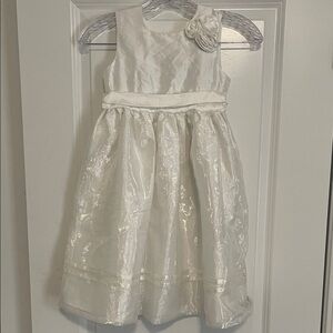 London Elegant White Kids Organza ladybird Dress
